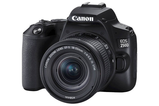 Canon EOS 250D (Rebel SL3) DSLR Camera w/ 18-55mm IS STM Lens (International Model)