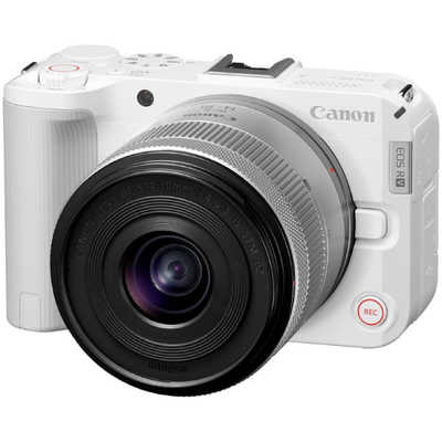 Canon EOS R50 V with RF-S14-30mm F4-6.3 is STM PTZ Lens (White) International Version (International Model)